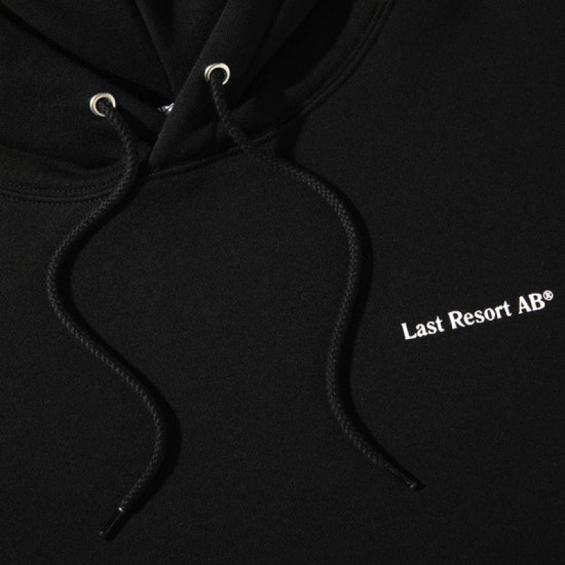 Last Resort AB Atlas Monogram Hoodie Herr Svarta | Sverige-0465312