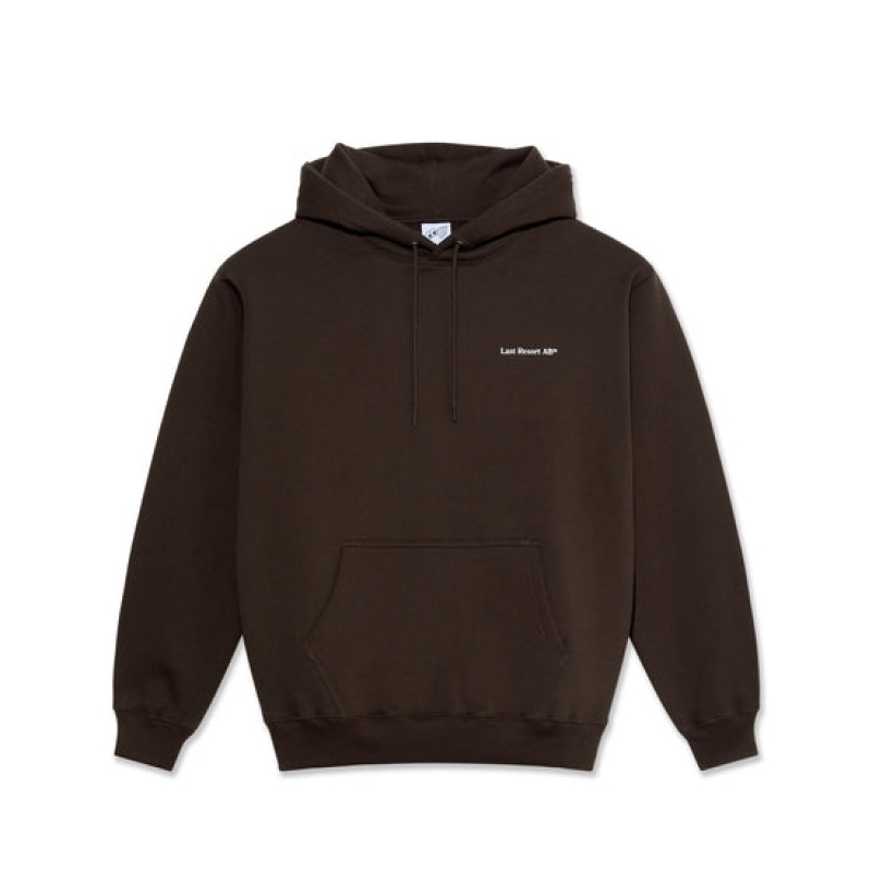 Last Resort AB Atlas Monogram Hoodie Herr Mörkbruna | Sverige-0958234