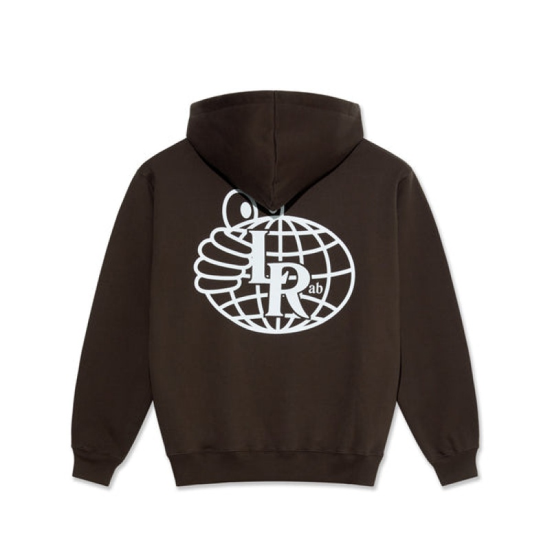 Last Resort AB Atlas Monogram Hoodie Herr Mörkbruna | Sverige-0958234