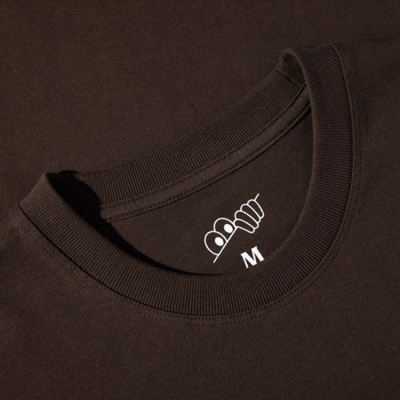 Last Resort AB Atlas Monogram T-shirt Herr Mörkbruna | Sverige-1954782