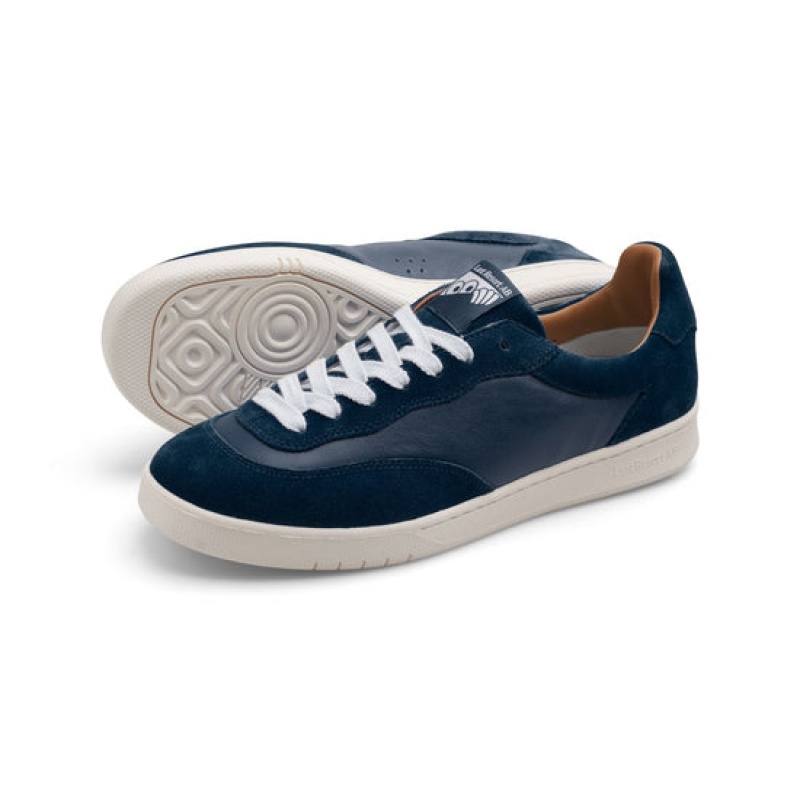 Last Resort AB CM001 Lo Mocka/Läder Sneakers Herr Marinblå Vita | Sverige-6539702
