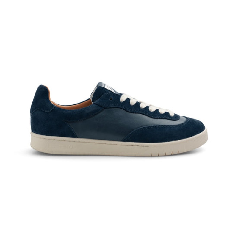 Last Resort AB CM001 Lo Mocka/Läder Sneakers Herr Marinblå Vita | Sverige-6539702