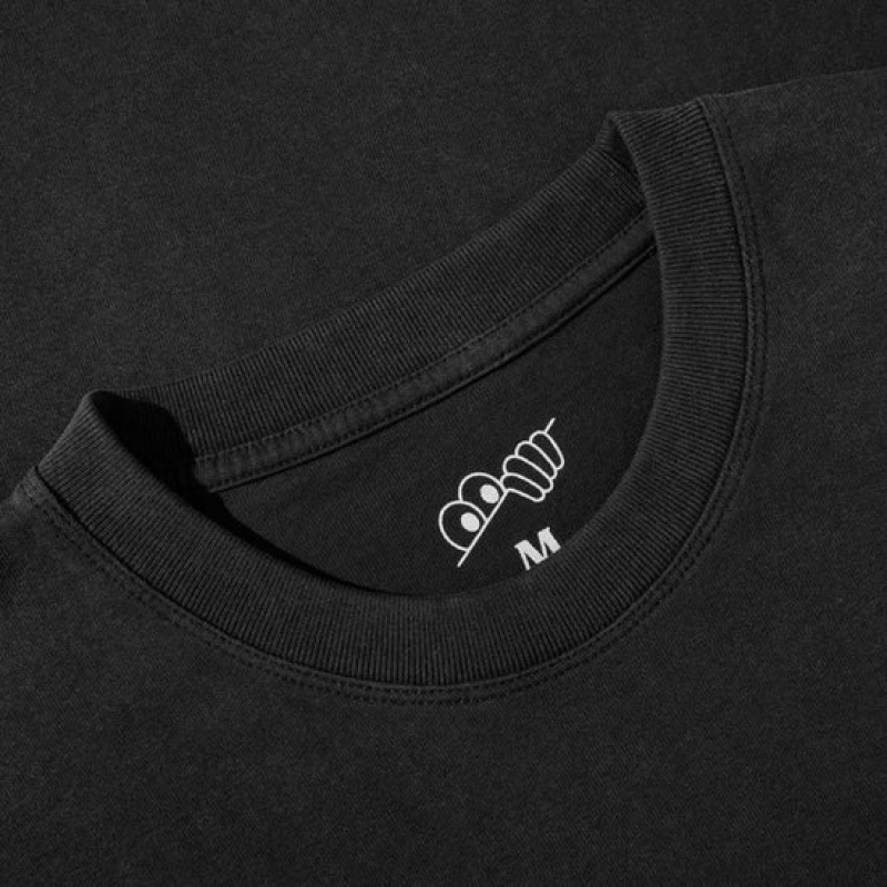 Last Resort AB Cross Pocket T-shirt Herr Svarta | Sverige-0518932