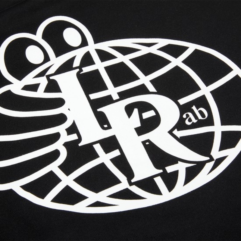 Last Resort AB LRAB Atlas Monogram Hoodie Herr Svarta | Sverige-9213647