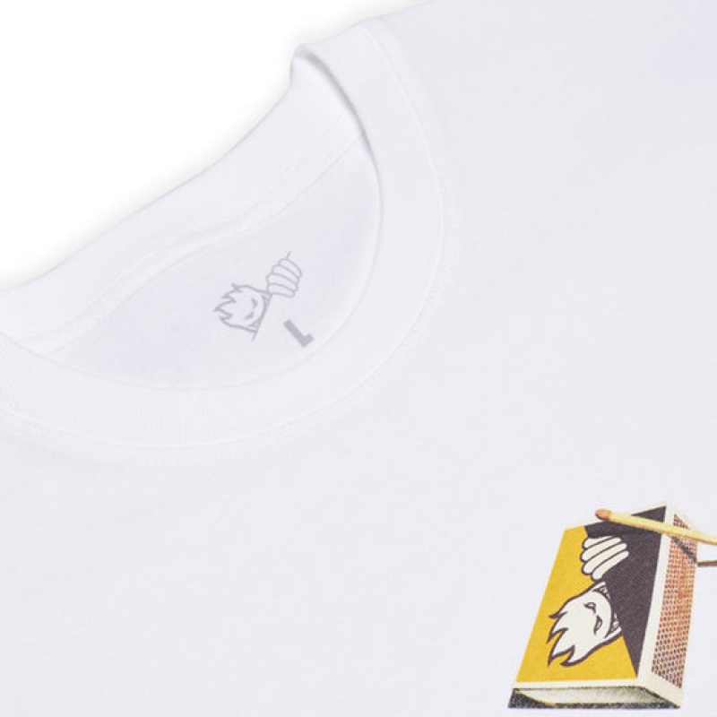 Last Resort AB LRAB x SPITFIRE Matchbox T-shirt Herr Vita | Sverige-7403285