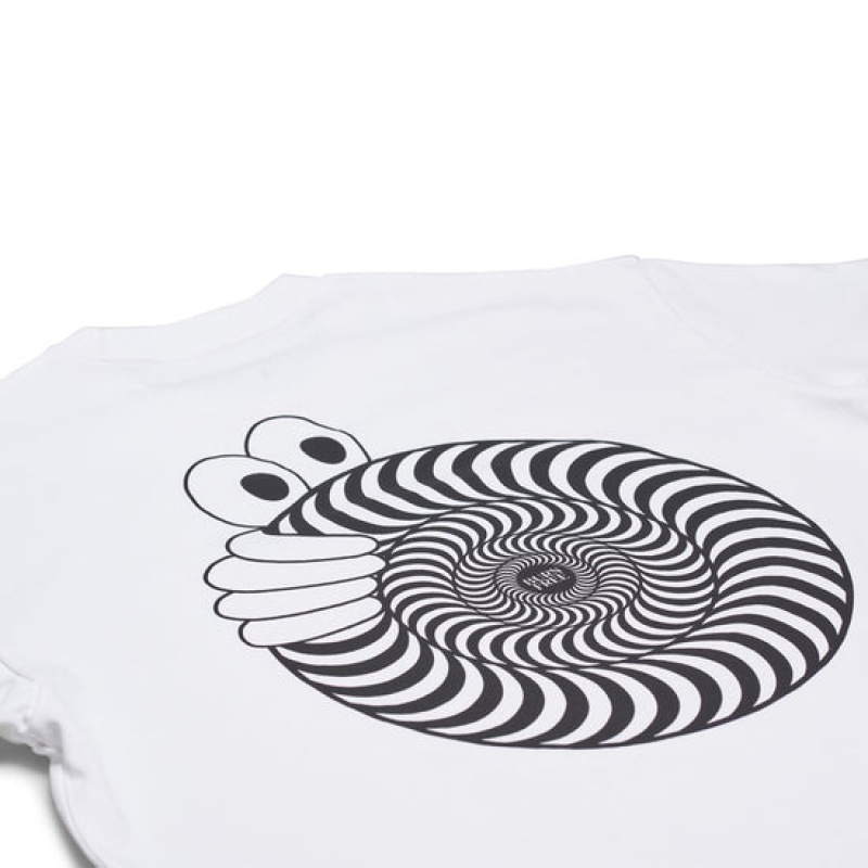 Last Resort AB LRAB x SPITFIRE Swirl T-shirt Herr Vita | Sverige-4087135