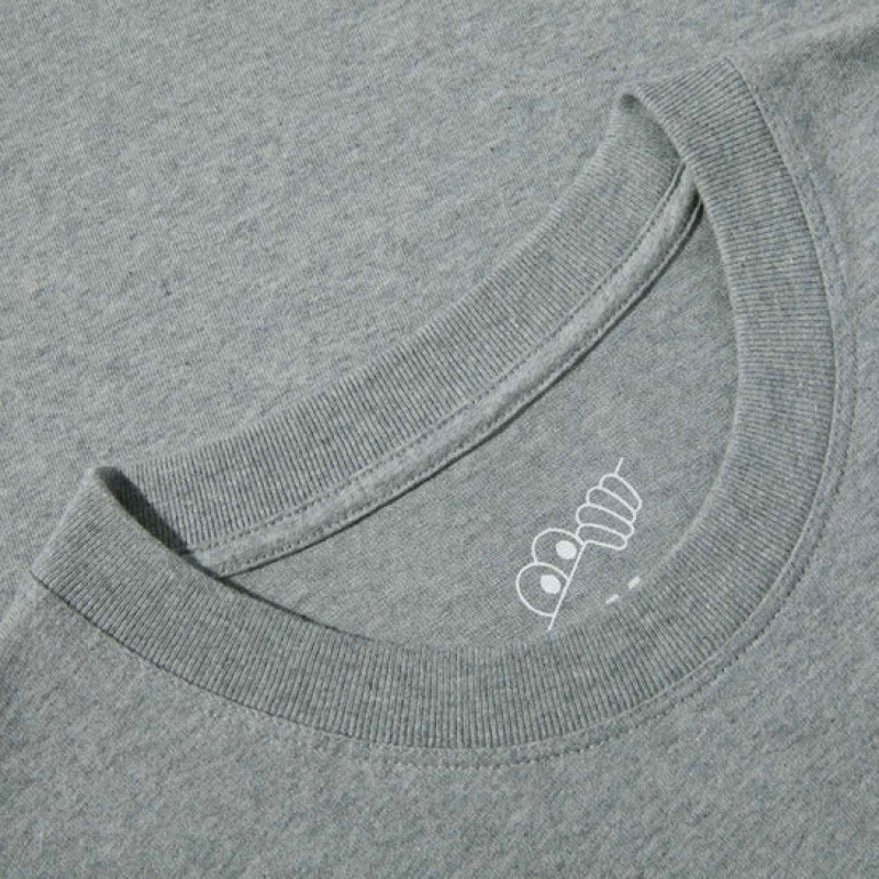 Last Resort AB Script LS T-shirt Herr Grå | Sverige-8376105