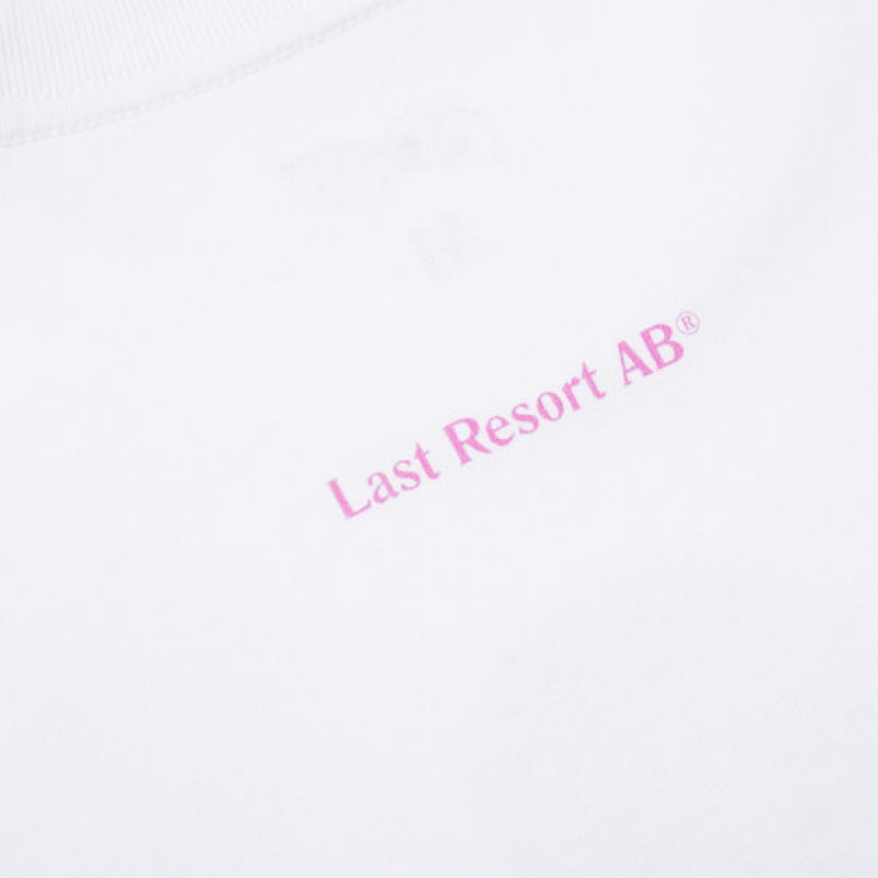 Last Resort AB Skater Skating on a Skateboard T-shirt Herr Vita | Sverige-0146987